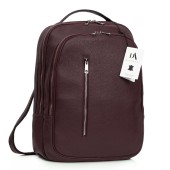 Rucsac din piele naturala laptop 15,6 inch DiAmanti Viggiano Bordo Inchis